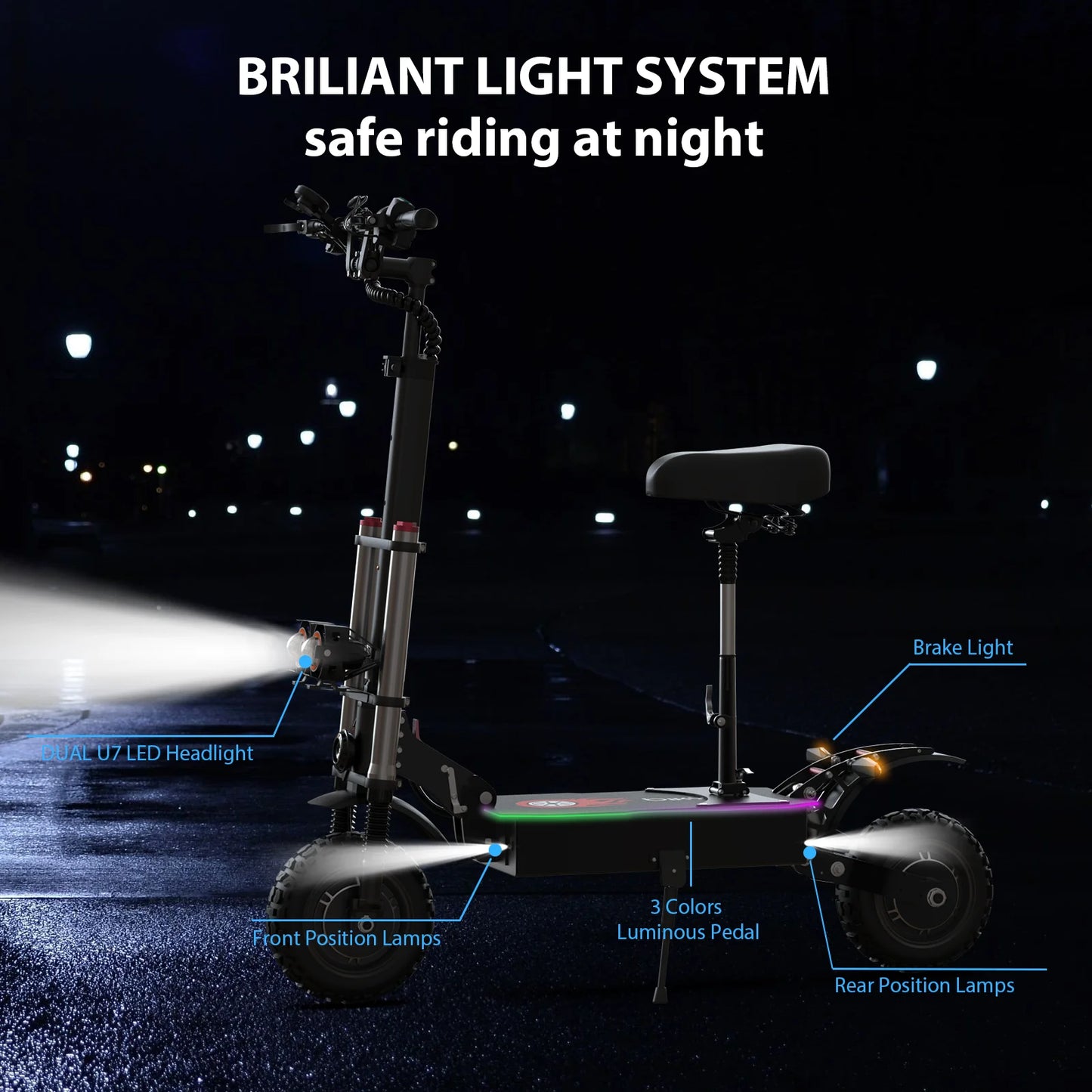 60V 38.4Ah Electric Scooter