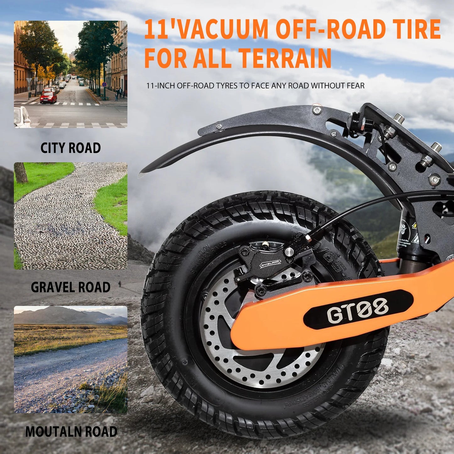 5600W Dual Motor 60V27AH Folding E-Scooter