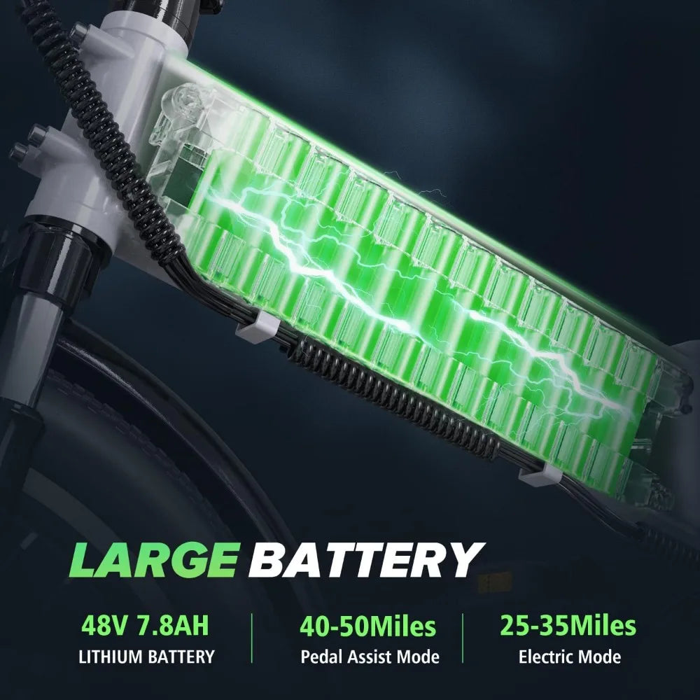 7 Speed Gear 20" Fat Tire Ebike