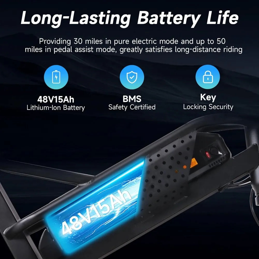 750W Motor 16" Fat Tire Ebike