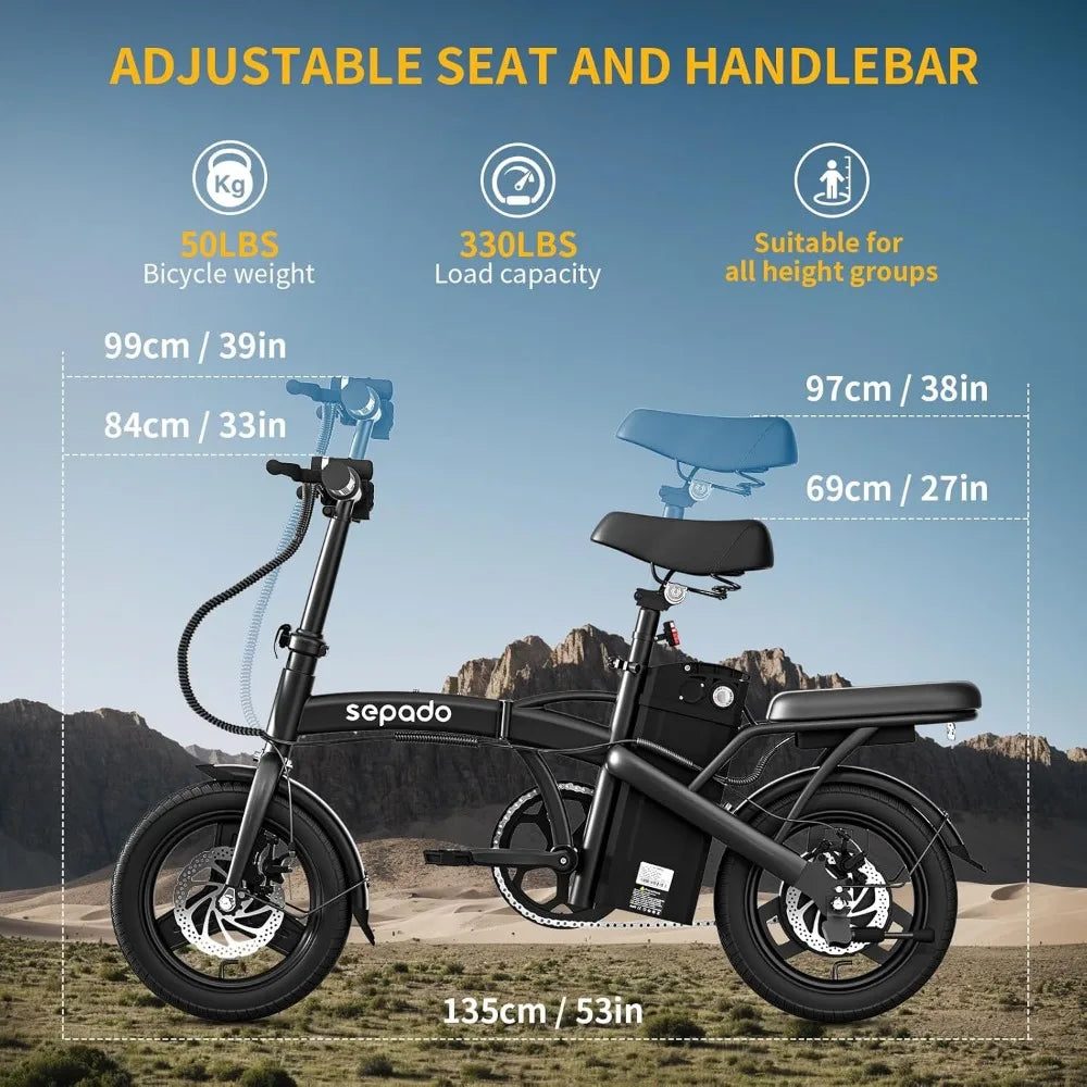 750W Peak Motor Folding Electric Bike